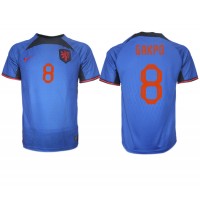 Camiseta Países Bajos Cody Gakpo #8 Segunda Equipación Replica Mundial 2022 mangas cortas